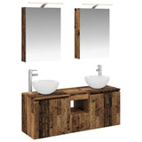 Bathroom Cabinet Set 5 pcs Old Wood Engineered Wood 3406357