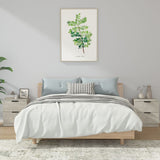 Bedside Cabinets 2 pcs Concrete Grey Engineered Wood 811223