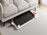 Folding Treadmill with Handrail & Adjustable Incline, 1-10 km/h Running Machine, Space Saving Low N601P303820P
