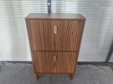 60cm Shoe Storage Cabinet with 2 Flip Drawers,Free standing Shoe Cabinet with Metal Handles for W6296P540650