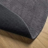 Rug HUARTE Short Pile Soft and Washable Anthracite 160 cm 375011