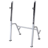 Workout Bench with Weight Rack, Barbell and Dumbbell Set 90 kg 275372