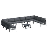 Garden Sofa Set Anthracite Steel 3379017