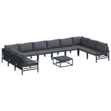 Garden Sofa Set Anthracite Steel 3379017