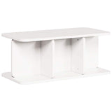 Coffee Table White 80 x 39.5 x 33.5 cm Solid pine wood 873521