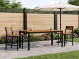 Coffee Table Natural and Black 50 x 100.5 x 45 cm 901283