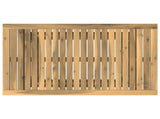 Garden Coffee Table Solid Acacia Wood Height Adjustable White 901707