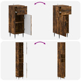 3 Piece Bathroom Cabinet Set HAARLEM Engineered Wood 3417860