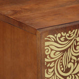 Bathroom Cabinet Set with Drawer 3 pcs Honey Brown and Gold 3310146