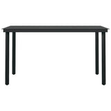 7 Piece Outdoor Dining Set Brown and Black 3099386