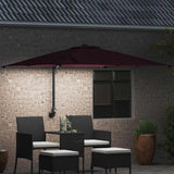 Garden Parasol Bordeaux Red 248.5 x 247.5 x 160 cm 42003255