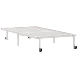 Bed Frame without Mattress Foldable White 90x200 cm Steel 4103967