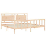 Bed Frame without Mattress Solid Wood Pine 3192181