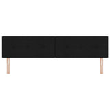 Headboard Height Adjustable with Headboard Black 200 cm Fabric 42007191