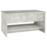 ZNTS Coffee Table Concrete Grey 80x50x40 cm Engineered Wood 809660