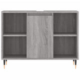 3 Piece Bathroom Furniture Set Grey Sonoma Engineered Wood 3190297