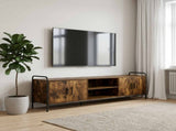 TV Cabinet 167.5 x 33 x 50 cm Smoked Oak Engineered Wood 8013724