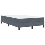Box Spring Bed with Mattress Dark Grey 120 x 210 cm Fabric 3398738