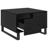 Coffee Table Black Oak 55 x 55 x 36.5 cm Engineered Wood 881665