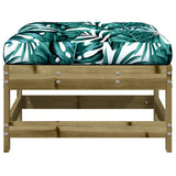Garden Footstools with Cushions 2pcs Impregnated Wood Pine 825589