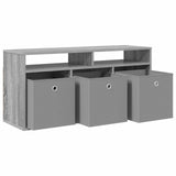 Lowboard with Drawer Grey Sonoma 102 x 32 x 48.5 cm 8000593