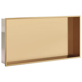 Shower Niche Brushed Gold 62x32x9 cm Stainless Steel 4005129