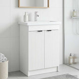 Bathroom under Sink Cabinet White 56 x 37.5 x 81 cm 890094