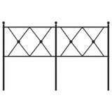 Metal Replace Headboard Black 137cm 376534