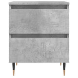 Bedside Cabinets 2 pcs Concrete Grey 40x35x50 cm Engineered Wood 826869