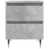 Bedside Cabinet Concrete Grey 40x35x50 cm Engineered Wood 826868