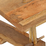 ZNTS Drafting Table Solid Mango Wood 116x50x76 cm 244948