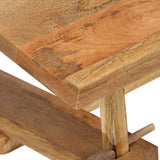 ZNTS Drafting Table Solid Mango Wood 116x50x76 cm 244948
