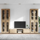 TV Cabinet Set FLORIN 3 pcs Sonoma Oak Engineered Wood 3397986