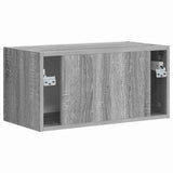 TV Wall Cabinet Grey Sonoma 60 x 31 x 29.5 cm Engineered Wood 892201