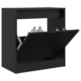 Shoe Cabinet Black 60x34x63.5 cm Engineered Wood 839939