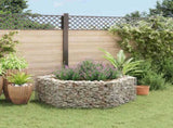 Gabion Raised Bed Silver Galvanised Steel 160x140x50 cm 142534