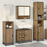 Bathroom Furniture Set 3 pcs Artisan Oak Engineered Wood 3402549