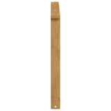 Armrests Module 2 pcs White 80 x 6 x 61 cm Solid Acacia Wood 901592