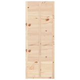 ZNTS Barn Door 80x1.8x214 cm Solid Wood Pine 824628