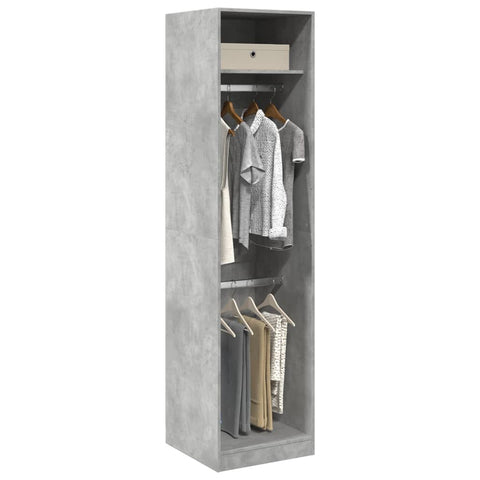 Wardrobe Concrete Grey 50x50x200 cm Engineered Wood 3307786