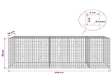 Gabion with 5 mm Wire and 5x5 cm Mesh 250x50x100 cm 3464255