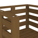 Garden Chairs 2 pcs Honey Brown 61.5x53x71 cm Solid Wood Pine 825131