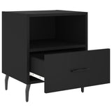 Bedside Cabinets 2 pcs Black 40x35x47.5 cm Engineered Wood 827471