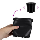 Flower Pot 200 pcs Black 15 x 13 cm Plastic 42029495
