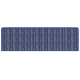 Self-adhesive Stair Mats Striped 15 pcs Blue 65 x 21 x 4 cm 42011452