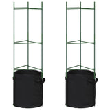 Tomato Cage with Plant Bag 2 pcs 116 cm Steel and PP 4009284