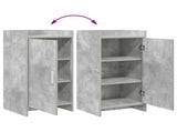 Sideboard Concrete Grey 40 x 36 x 80 cm Engineered Wood 8011054