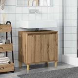 Sink Cabinet Artisan Oak 58x33x60 cm Engineered Wood 857115