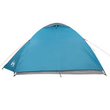 ZNTS Camping Tent Dome 4-Person Blue Waterproof 94336