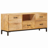 TV Stands with Drawer Brown 110 x 30 x46 cm Solid Mango Wood 4104604